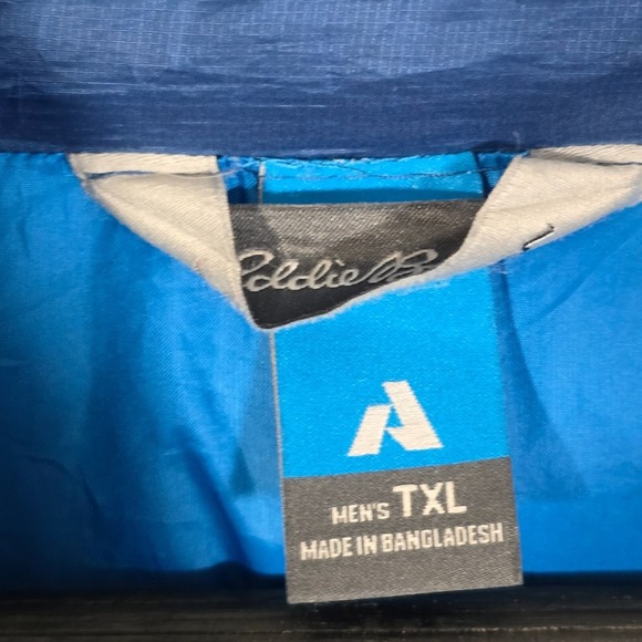 Eddie Bauer Vest Mens XL Tall Blue First Ascent Down Puffer Hiking Outdoors READ - Picture 8 of 15